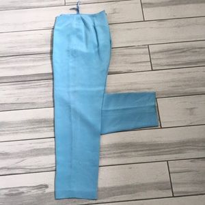 HUGO BUSCATI Women 100% Silk Casual Special blue Pants | 4
